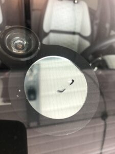 rock chip in windshield before repair